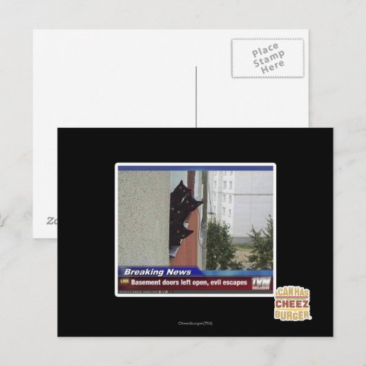 Breaking News 2 Postkarte (Vorne/Hinten)