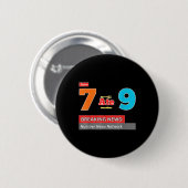 Breaking News 7 Aß 9 Mathe-Witz Lustig 67 Meme Hal Button (Vorne & Hinten)