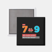 Breaking News 7 hat 9 Mathe-Witz Lustig 67 Meme Ha Magnet (Vorderseite/Rückseite)