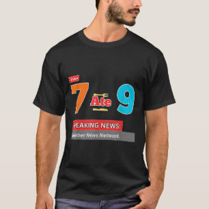 Breaking News 7 hat 9 Mathe-Witz Lustig 67 Meme Ha T-Shirt
