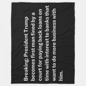 BREAKING NEWS FLEECEDECKE (Vorderseite)