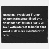 BREAKING NEWS FLEECEDECKE (Vorderseite (Horizontal))