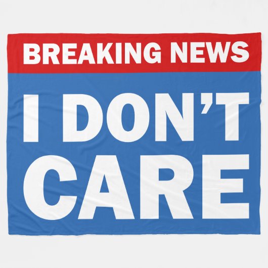 Breaking News Fleecedecke (Vorderseite (Horizontal))