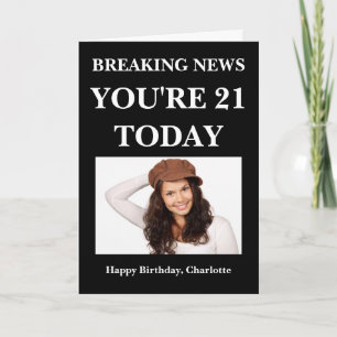 Breaking News Fun Personalisiert Karte