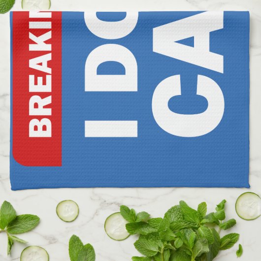 Breaking News Geschirrtuch (Gefaltet)