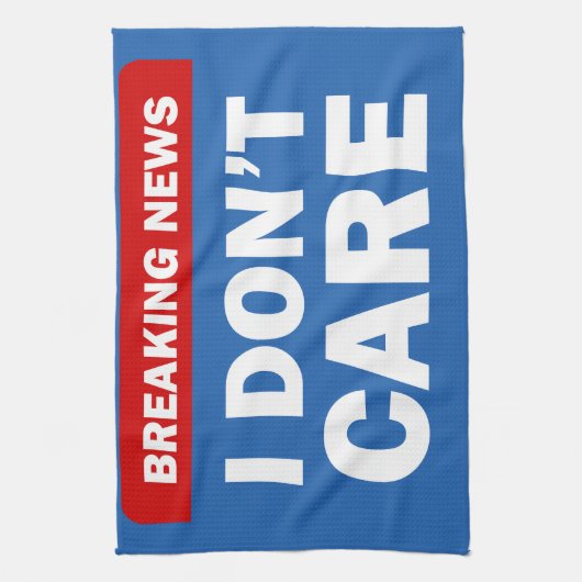 Breaking News Geschirrtuch (Vertikal)