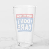 Breaking News Glas (Rückseite)