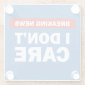 Breaking News Glasuntersetzer (Rückseite)