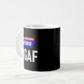 Breaking News I Don't Give A F-uck Idgaf Slang Sar Kaffeetasse (Vorderseite Links)