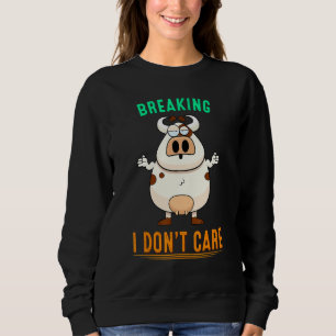 Breaking News Ich kümmere mich nicht um Spaß sarka Sweatshirt