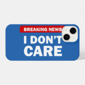 Breaking News iPhone Hülle (Rückseite (Horizontal))