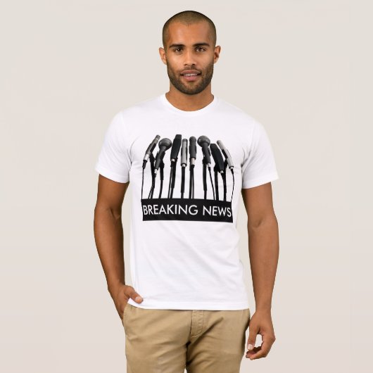 Breaking News Microphone Shirt (Vorne ganz)