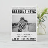 Breaking News Newspaper Template Photo Grunge (Stehend Vorderseite)