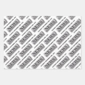 Breaking News Personalisiert Special Day News Geschenkpapier Set (Vorderseite 3)
