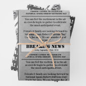 Breaking News Personalisiert Special Day News Geschenkpapier Set (Beispiel)