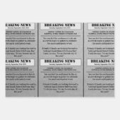 Breaking News Personalisiert Special Day News Geschenkpapier Set (Vorderseite)