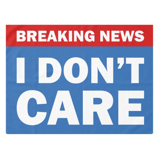 Breaking News Tischdecke (Vorderseite (Horizontal))