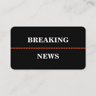 Breaking News Visitenkarte