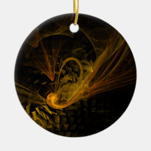 Breaking Point Abstrakt Art Circle Ornament