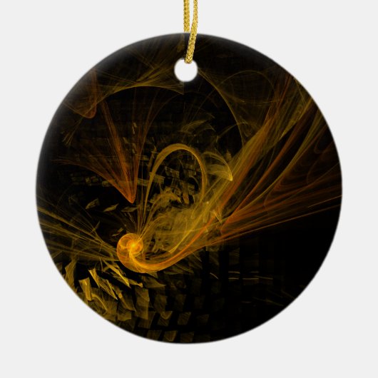 Breaking Point Abstrakt Art Circle Ornament (Vorne)