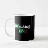 Breaking Prod Funny Dev's Meme T - Shirt.png Kaffeetasse (Links)
