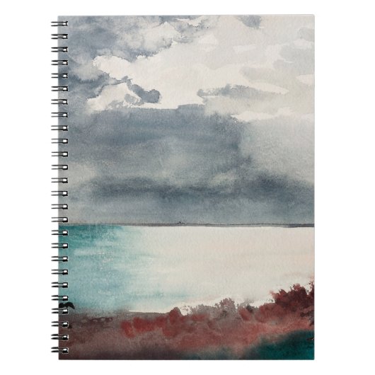 Breaking Storm, Küste Maine von Winslow Homer Notizblock (Vorderseite)