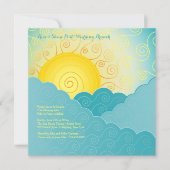 Breaking Sun Post Wedding Brunch Einladung (Vorderseite)