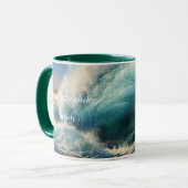 Breaking Surf Malerei Personalisiert Tasse (Vorderseite Links)