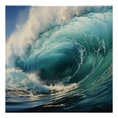 Breaking Surf Malerei Poster (Vorderseite)