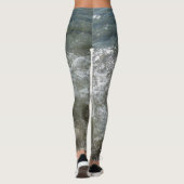 Breaking Surf Splashing Ocean Wave Leggings (Rückseite)