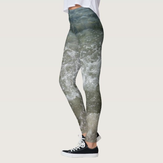 Breaking Surf Splashing Ocean Wave Leggings (Links)