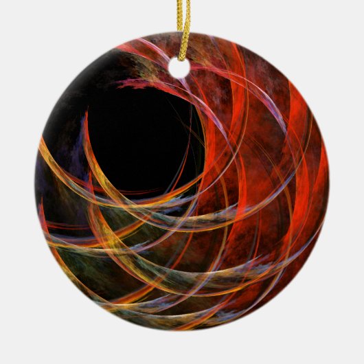 Breaking the Circle Abstrakt Art Circle Ornament (Vorne)