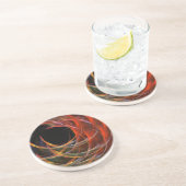 Breaking the Circle Abstrakt Art Sandstone Unterse Sandstein Untersetzer (Seite)