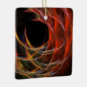 Breaking the Circle Abstrakt Art Square Ornament (Rechts)