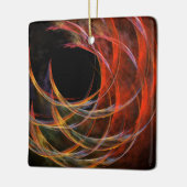 Breaking the Circle Abstrakt Art Square Ornament (Links)