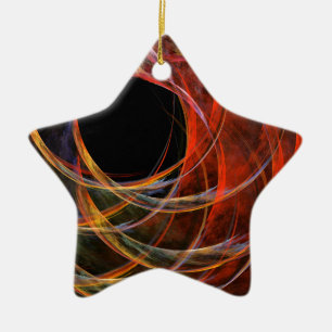 Breaking the Circle Abstrakt Art Star Ornament
