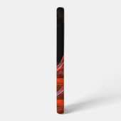 Breaking the Circle Vortex of Fire Abstract Art Samsung Galaxy Hülle (Linke Seite)