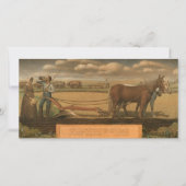 Breaking the Prairie, 1939 von Grant Wood Dankeskarte (Vorderseite)