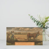 Breaking the Prairie, 1939 von Grant Wood Dankeskarte (Stehend Vorderseite)