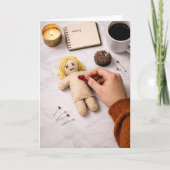 Breaking Up Is Hard To Do Closure Voodoo Doll Karte (Vorderseite)