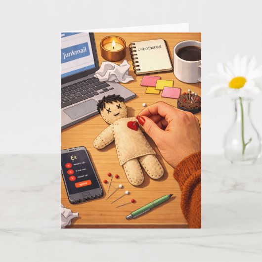 Breaking Up Is Hard To Do Unbothered Illustration Karte (Kleine Pflanze)