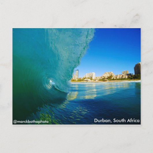 Breaking Wave in Durban, Südafrika. Marck Botha Postkarte (Vorderseite)