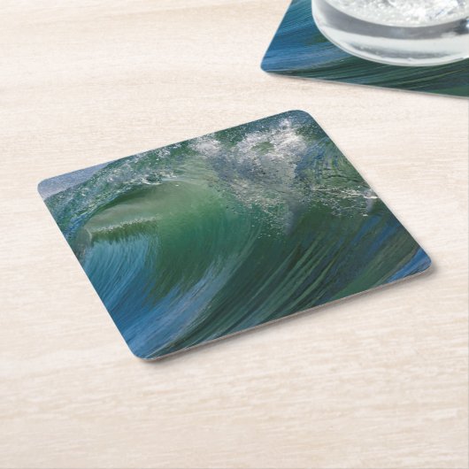 Breaking Wave Rechteckiger Pappuntersetzer (angewinkelt)