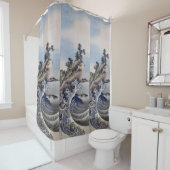 Breaking Waves, Hokusai Duschvorhang (Beispiel)