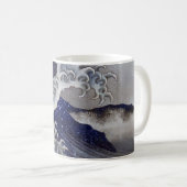Breaking Waves, Hokusai Kaffeetasse (VorderseiteRechts)