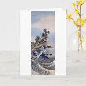 Breaking Waves, Hokusai Karte (Gelbe Blume)