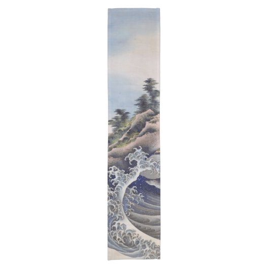 Breaking Waves, Hokusai Kurzer Tischläufer (Vorderseite)