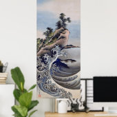 Breaking Waves, Hokusai Poster (Heimbüro)