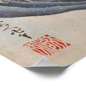 Breaking Waves, Hokusai Poster (Ecke)