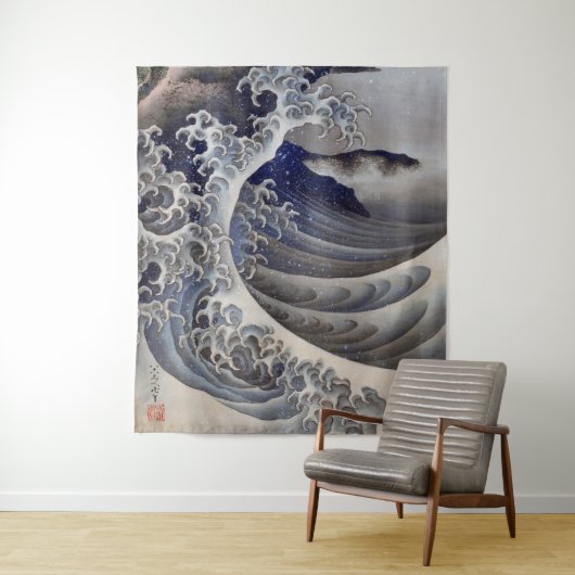 Breaking Waves, Hokusai Wandteppich (Beispiel)